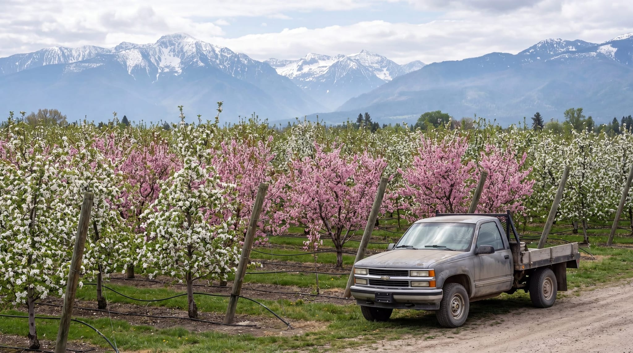 Stevensville, Montana — Working orchard