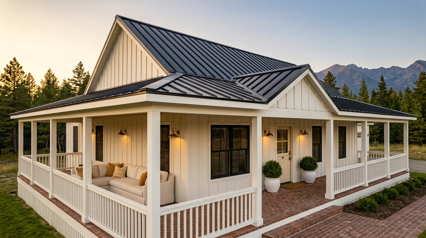 Wraparound Porch — finished bathroom