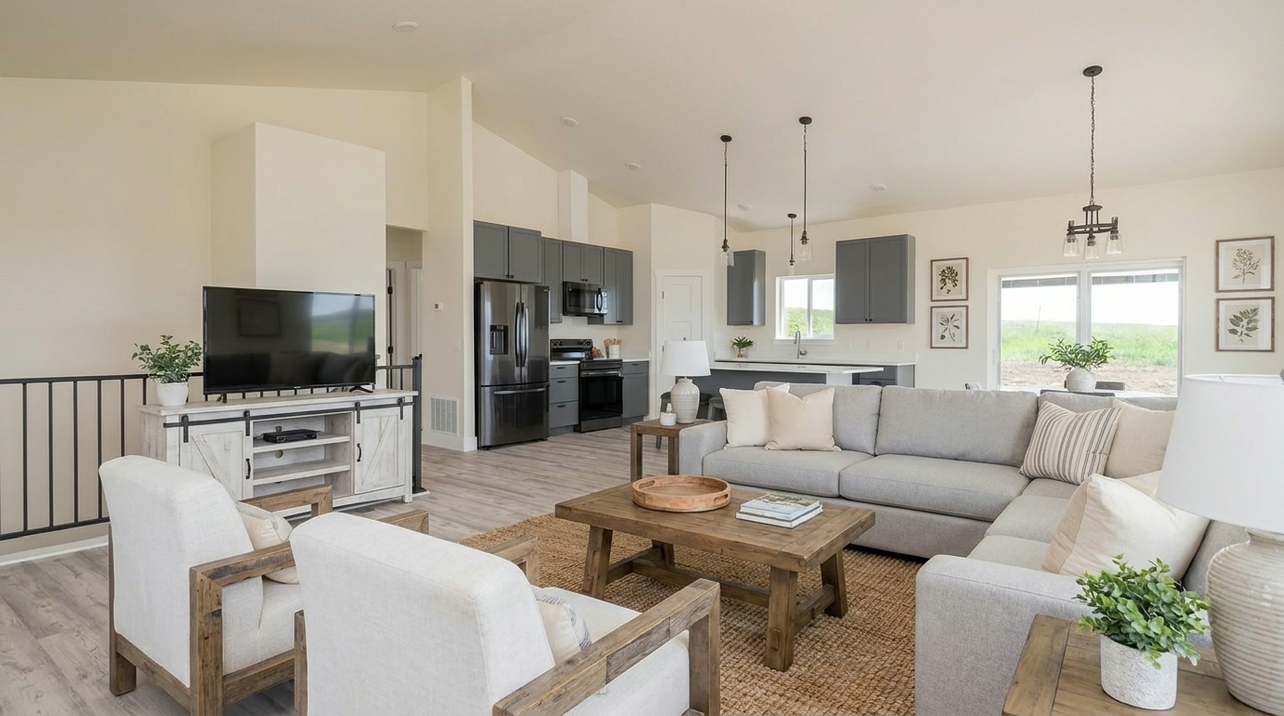 Living room — Viewpoint 2 — furnished, after