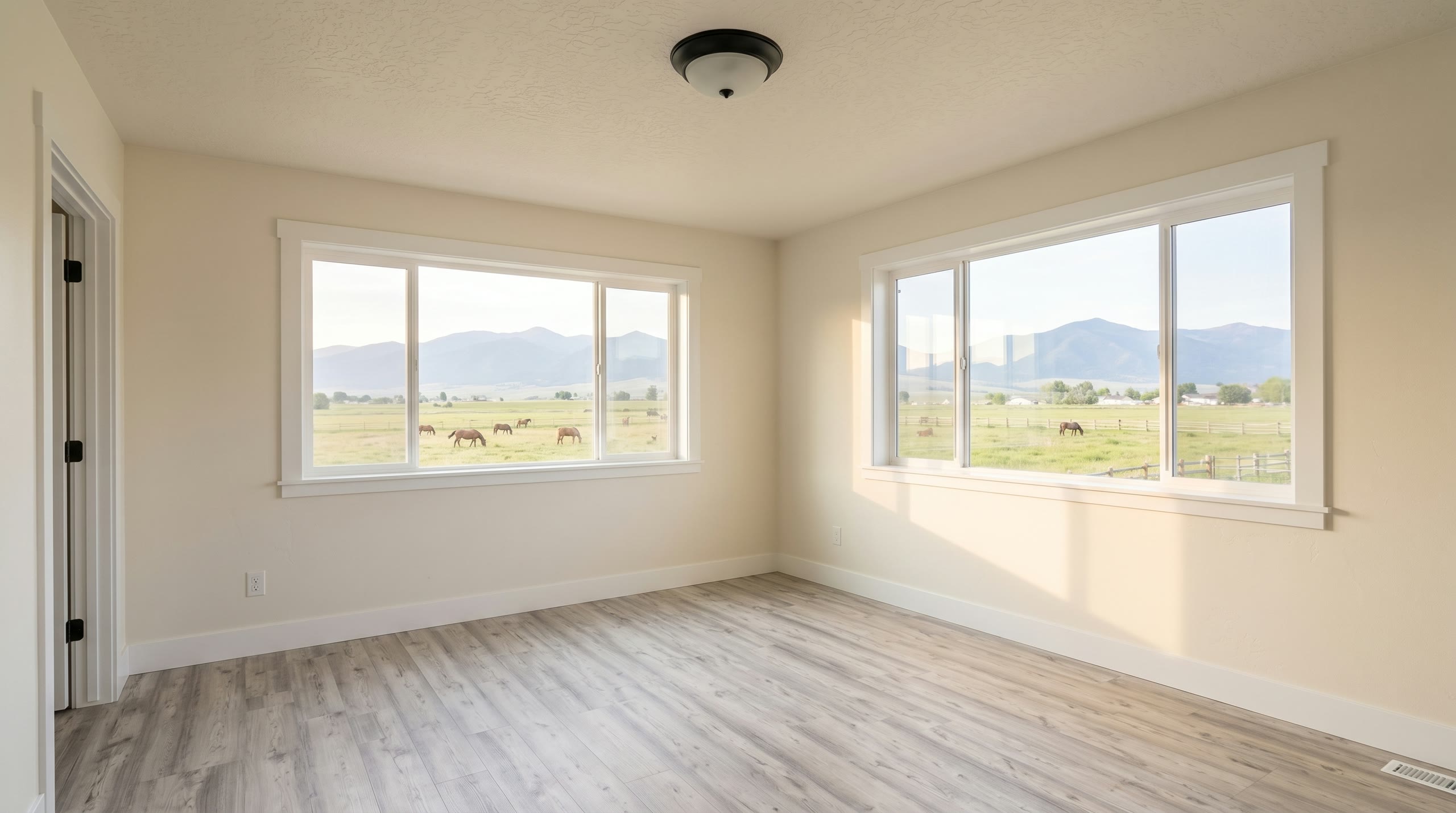 Master bedroom — empty room, before